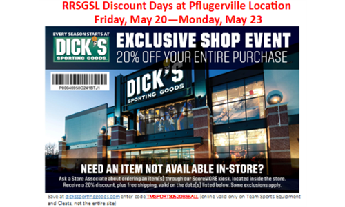 Dick's Sporting Goods Discount Days
