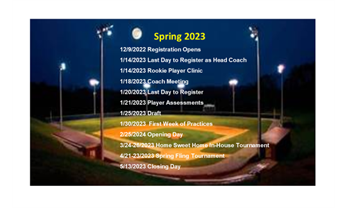 Spring 2023 Schedule