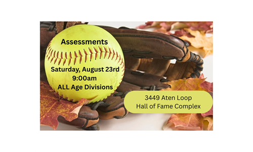 Assessments SATURDAY Aug. 23rd